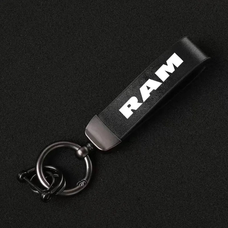 Car Metal Key Chain, Car Key Chains, Auto Leather Keyring Accessories, Key Rings for Car Keys, Compatible with Dodge Durango, RAM 1500, Charger, Caliber, Journey, Demon, Nitro, Challenger, Keychain