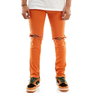 KNB3119 Orange | KDNK Vibrant Orange Skinny Stretch Jeans