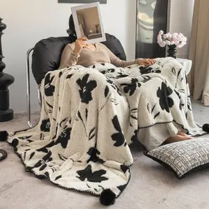 Ultra Soft Luxury Comfort Art Pattern Blanket, Dual-Sided Warm, Bed Throw, Sofa Cover, Nap Blanket, Home Office Camping Travel Essential, Multiple Uses