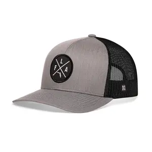 Florida Trucker Hat  |  Gray-Black FLA X Snapback