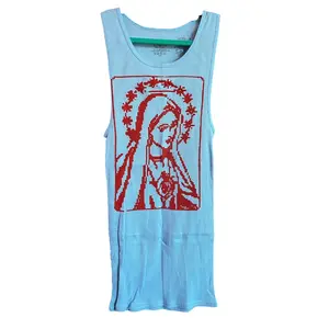 Baby blue mother Mary tank