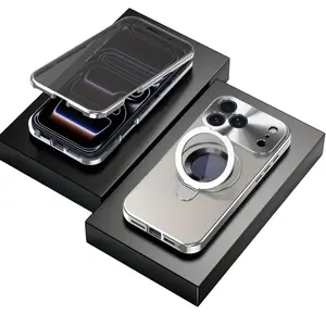 BUILT-IN METAL STAND! Magnetic Privacy Case for iPhone 17 16 15 14 13 12 Pro Max | Full Lens Protection Shockproof Cover compatible with MagSafe phone cases 17 pro max iphone 16 pro max cases phone case iphone 16 iphone 17 pro case iphone 16 case