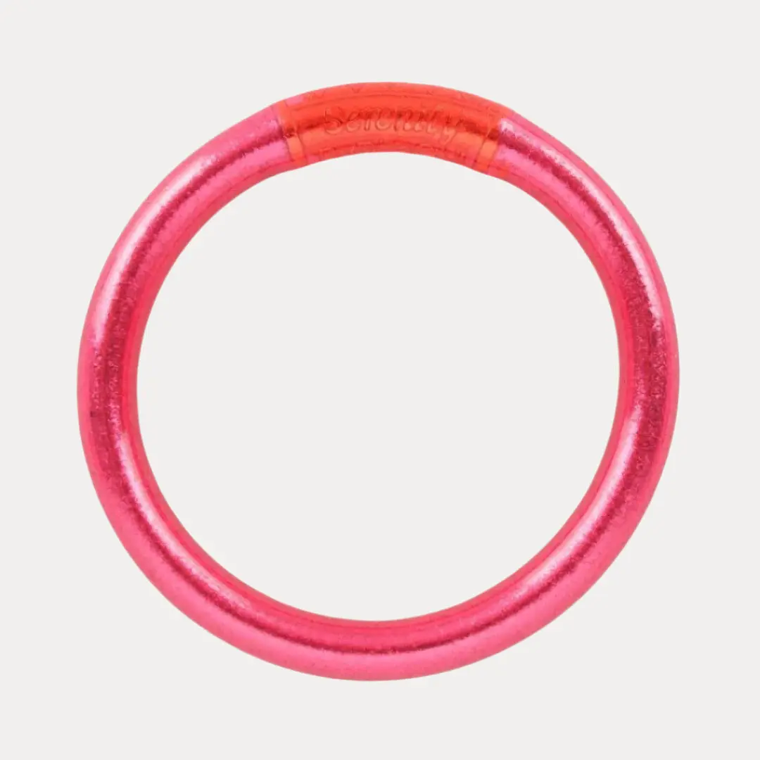 Pink Tzubbie All Weather Bangle® (AWB®) - Serenity Prayer