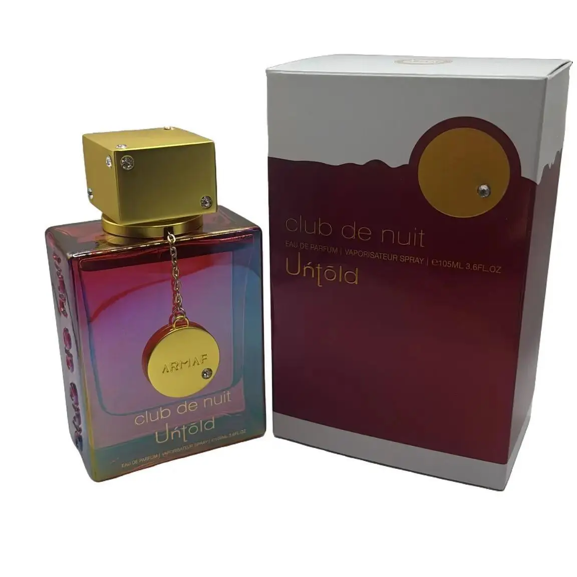 Armaf Club de Nuit Untold Eau de Parfum, Luxurious Spicy Woody Scent with Saffron & Amberwood, Long Lasting Perfume Spray for Unisex, 100ml (3.4 fl oz), Long Lasting Fragrance, Edp Perfume Spray, Spicy Woody Fragrance, Seductive Luxurious Scent, Aromatic,