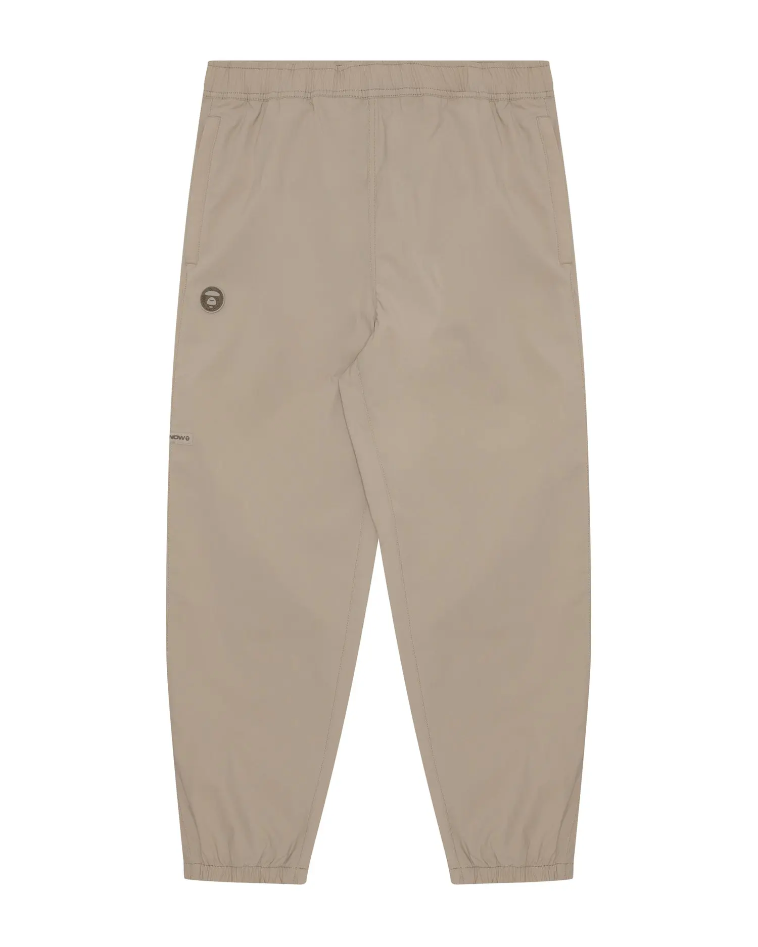 Moonface patch nylon pants