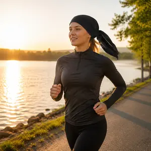 Sports Head Wrap for Women - Moisture Wicking No Slip Workout Head Scarf, Stretch Fit Lightweight Headband for Running, Cycling & Fitness