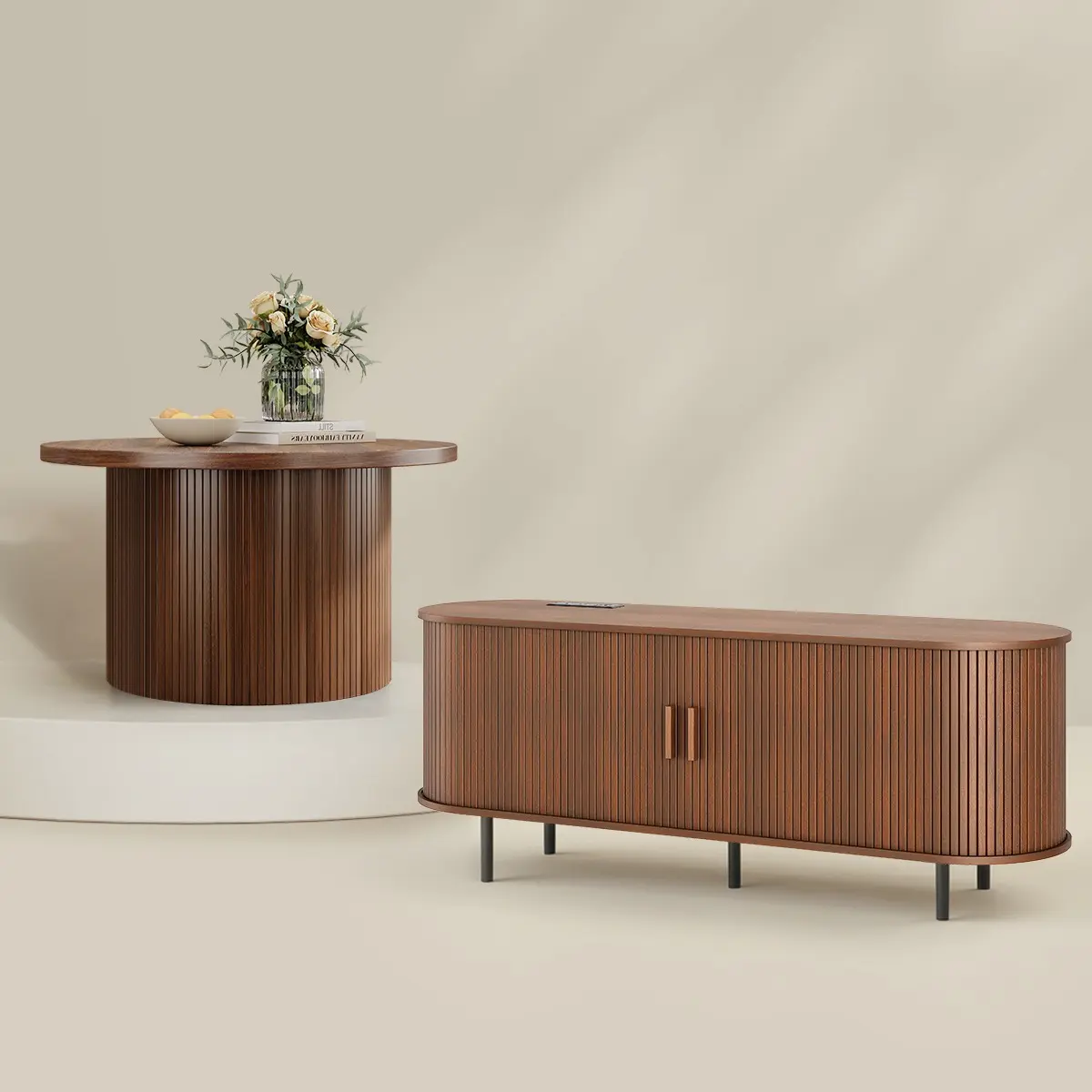 55" TV Stand & 31.5" Coffee Table