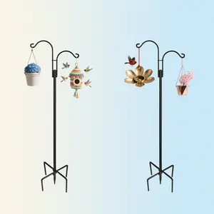 Heavy-Duty Garden Hook Clean Look Quick Install for Lanterns Rain Chains Feeders with Elegant Design and Easy Installation No Warranty