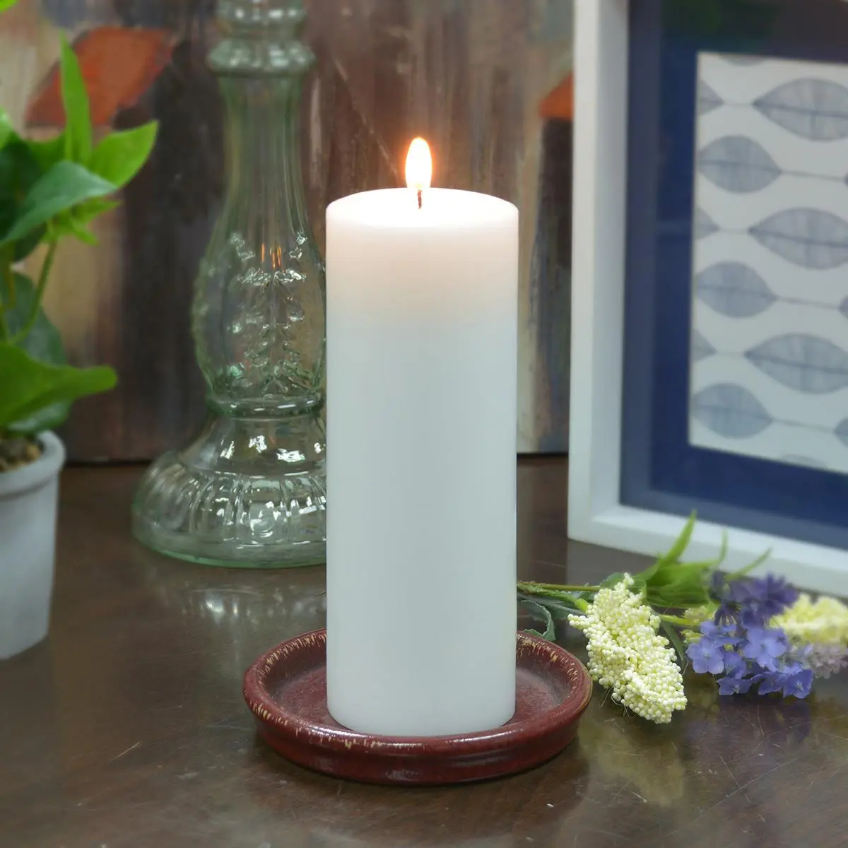 212 MAIN Traditional Hand-Poured Cotton Wick Paraffin Wax Pillar Candles - 3x8 in White 16-Piece Set, Long Burn Time, Camping Emergency Candles, Room Decor Centerpiece Decoration, Romantic, Emergency Light, 16 Pieces, Scentless, Wedding, Holiday, Smoke-Fr