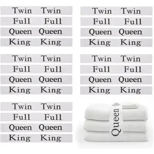 zjdbset 20 Pieces Bed Sheet Organizer Bands Bed Sheet Keepers Closet Organization Elastic Linen Labels for Bed Sheet Sets(Queen,King,Full,Twin)