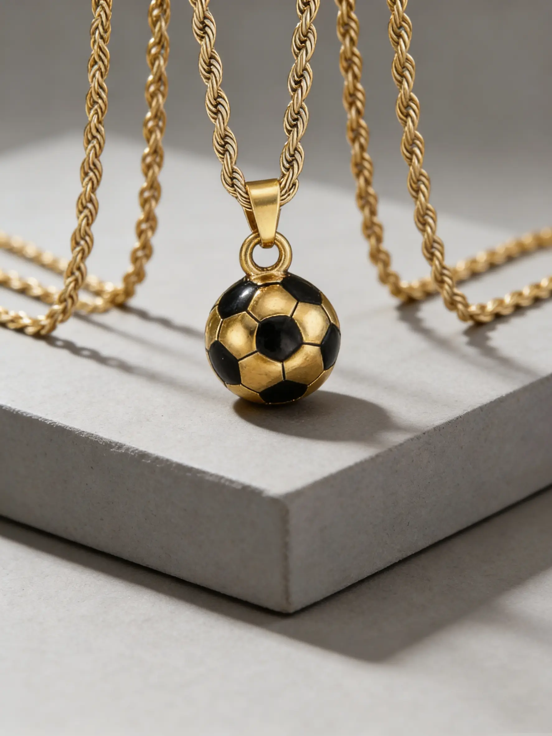 1pc Men’S And Women’S Football Chain Stainless Steel, Cool Sports Pendant Necklace For Teenagers, Trendy Jewelry, Exquisite Jewelry Gift, Gift For Husband Or Son, Durable Fashion Accessory