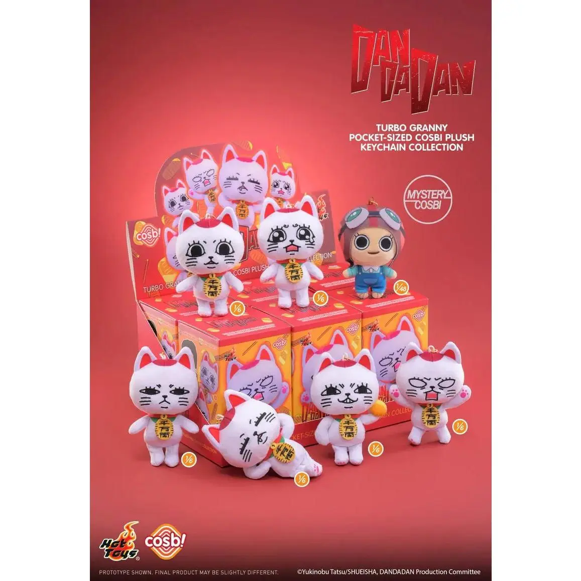 Hot Toys Dandadan Turbo Granny Pocket Size Cosbi Plush Keychain