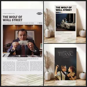 The Wolf of Wall Street, Martin Scorsese, Retro Movie Poster, Poster Decor Room, Poster Movie