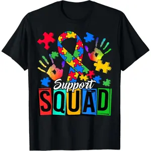 Autism Awareness Autism Support Squad Family T-Shirt