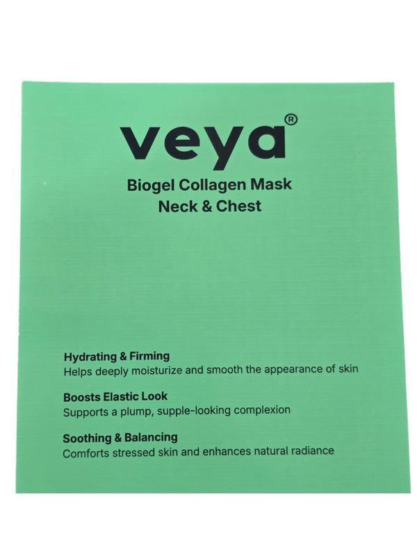 VEYA Biogel Collagen Sheet Mask Set - 4 Face + 4 Neck + 4 Chest Masks - Hydrating Skincare for Daily Moisture and Skin Care Routine