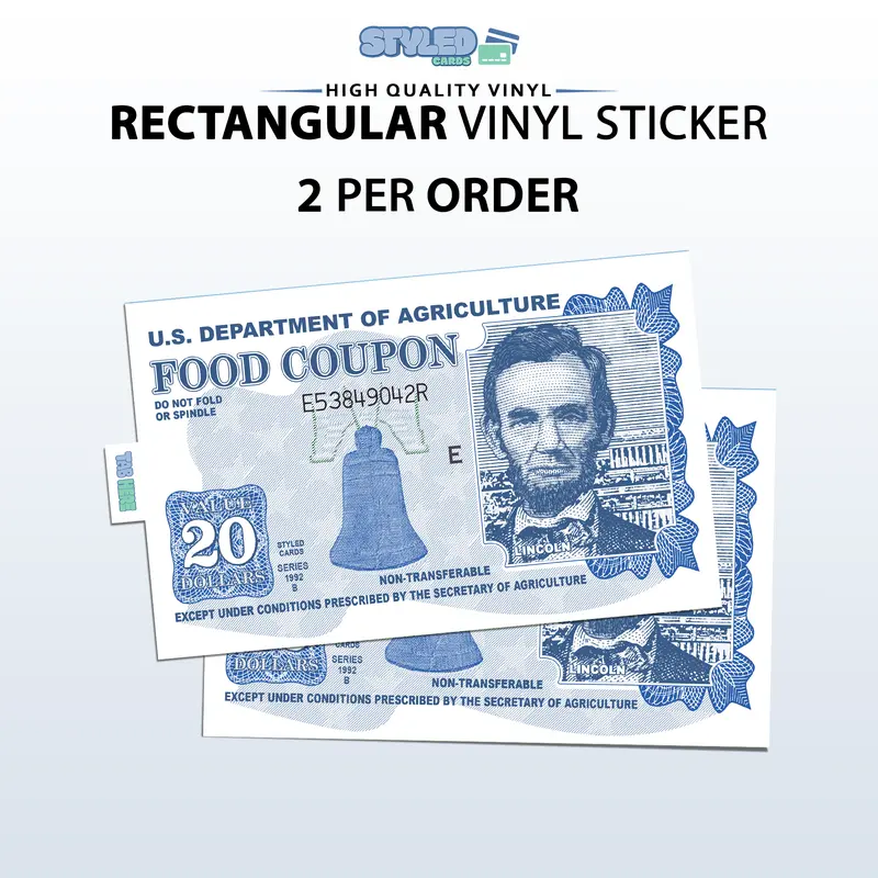 funny 20 food coupon rectangular vinyl sticker