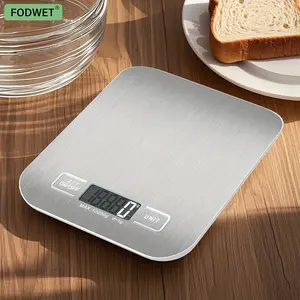 Fodwet Silverwing Sensor Electronic Scale, Large Capacity, Anti-Scratch Stainless Steel Platform, LCD Display, Battery-Powered