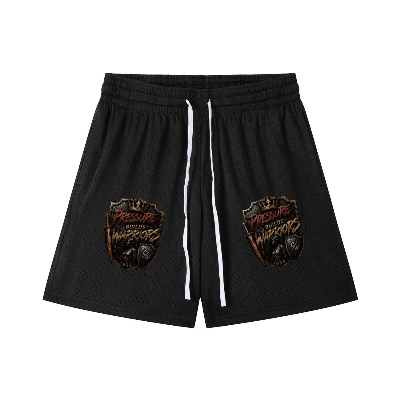 Mesh Drawstring Shorts