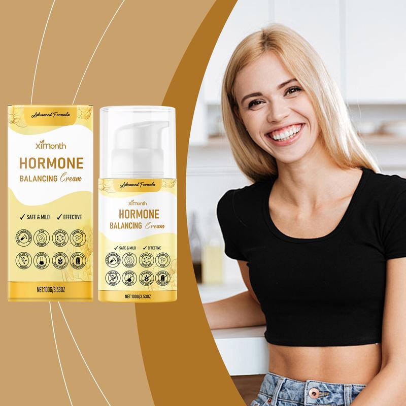Natural Progesterone Hormone Balance Cream for Women, Bioidentical Micronized Formula, Dermatologist-Tested Cosmetic Moisturizer for Menopause & Menstrual Comfort