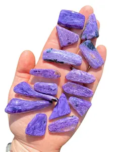 Charoite Tumbled Stone Slice (Grade AAA) - Polished Charoite Crystal