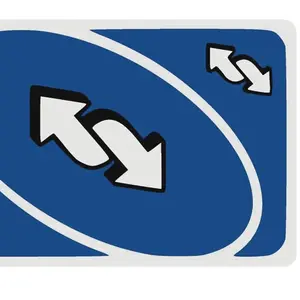 Blue reverse card Themed Stickers. The Ultimate Rectangle Sticker for Anywhere & Anything | Waterproof Vinyl | Clean Minimal Tech Aesthetic | Perfect for Laptops, Phones & Everyday Use