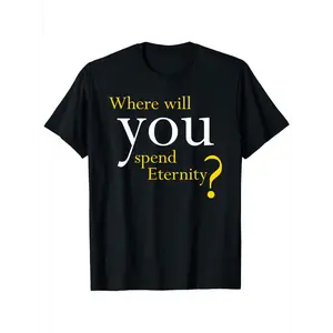 Christian & Pastor Evangelism T-Shirt, Suitable for Unisex Personality Casual Round Neck Outdoor Short-Sleeved T-Shirt, Slightly Elastic, 100% Cotton