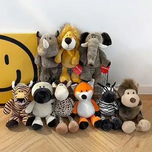 Cute Forest Animal Toys Lion Tiger Elephant Giraffe Kids Gift