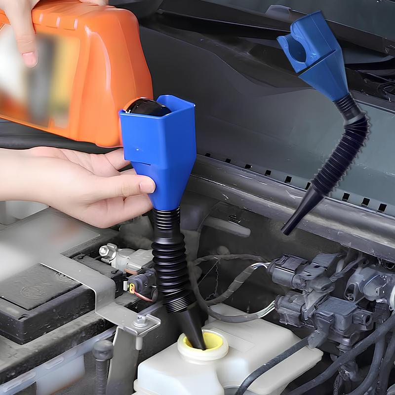 Oil Funnel for Automotive Use, Universal Wide Mouth Fuel Funnel, Hands-Free Automotive Funnel with Flexible Extended Hose, Easy to Carry for Cars, Trucks, Motorcycles Oil Funnel for Automotive Use, Universal Wide Mouth Fuel Funnel, Hands-Free Automotive Funnel with Flexible Extended Hose, Easy to Carry for Cars, Trucks, Motorcycles