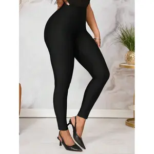 Women's Leggings ,Black Stretch Trousers