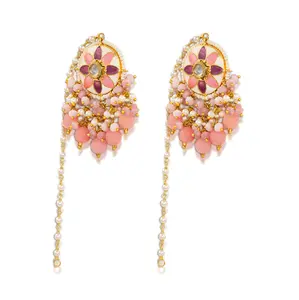 Meenakari Floral Drop Earrings