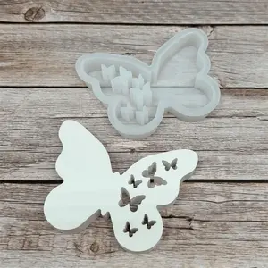 Butterfly Shaped Scented Candle Silicone Mold, 3D Decoration DIY Clay Mold, Durable, Flexible Material Mold for Candle Making