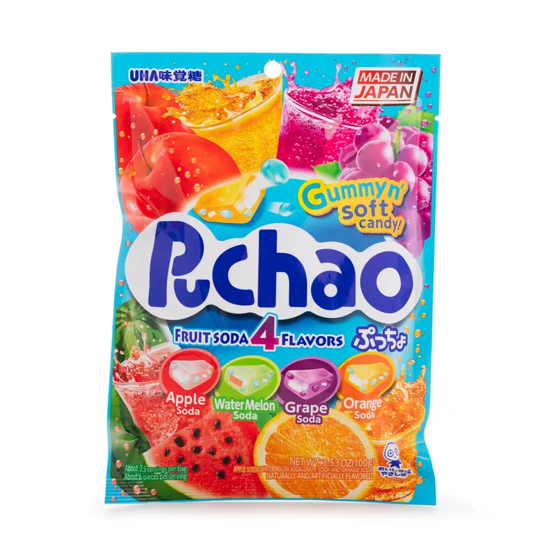 UHA Puchao Fruit Soda Candies 3.53 oz