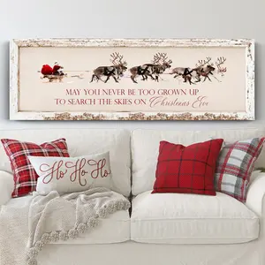 May You Never Be Too Grown Up To Search The Skies On Christmas Eve, Rustic Style Christmas Sign, Christmas Decorating, Christmas Gift