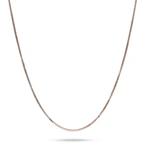 0.6mm Lite Box Chain in Rose Gold