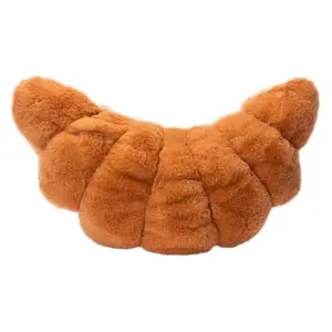 Croissant Throw Pillow 17x12in