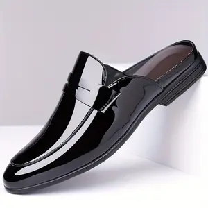 2026 Summer New Light Luxury Semi-Slip-On Mules, 2 Colors Available, Classic Slip-On Loafers, High-Quality Upper + Anti-Slip Rubber Sole, 11 Sizes Available, Full Size Range, Suitable for Daily Casual Wear, Business Banquets, and Multiple Occasions