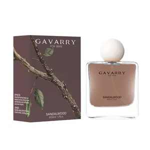Gavarry Sandalwood Perfume, Aromatic Scent, Fresh Pine & Eucalyptus Top Notes, Smooth Woody Heart, Warm Amber & Musk Base, Liquid Form, Non-Flammable