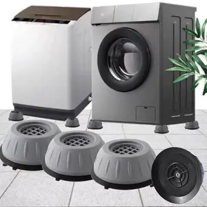 Bestseller 8PCS Anti Vibration Washing Machine Feet Pads Shock Noise Cancelling Non Slip Rubber Stabilizer Support Mats Universal for Washer Dryer Dishwasher Refrigerator Bed Chair Sofa and Furniture Protects Floor Reduces Slipping Moving and Scratching