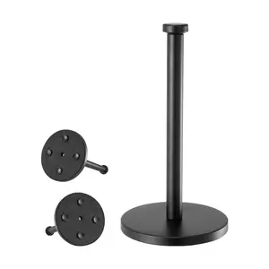 SummerWinsVEVOR Paper Towel Holder Countertop, Stainless Steel Kitchen Paper Towel Stand with Weighted Base and Suction Cups, Non-slip Countertop Kitchen Paper Roll Holders for Kitchen Bathroomdealsforyoudays
