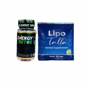 EnergyLipoTalla Kit 30 Caps - Natural Ingredients for Immune System Support & Digestive Health - 30 Capsules - No Sugar Added - Vegan - Daily Use antioxidant Advanced Glucosamine vitamin supplement edible dietary dietary supplement Fitness