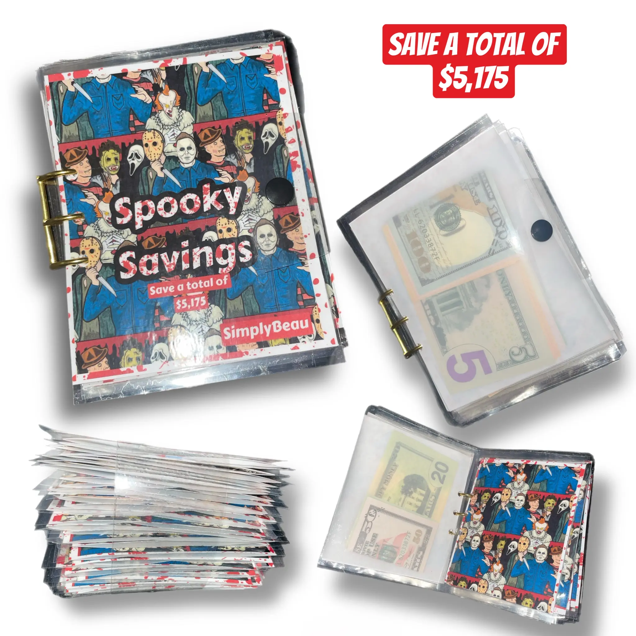 Savings Challenge - Spooky Savings Challenge - 45 envelopes - savings challenge - saving over 5 thousand