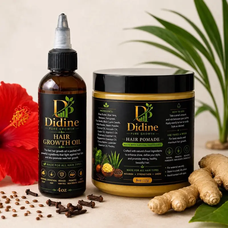 Hair Growth Oil And Pomade Set