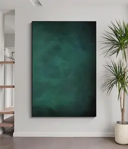 Pure Green Abstract Painting Modern Pure Green Minimalist Art Emerald Green Wall Decor Pure Green Wall Art Green Wall Art Green Abstract Art