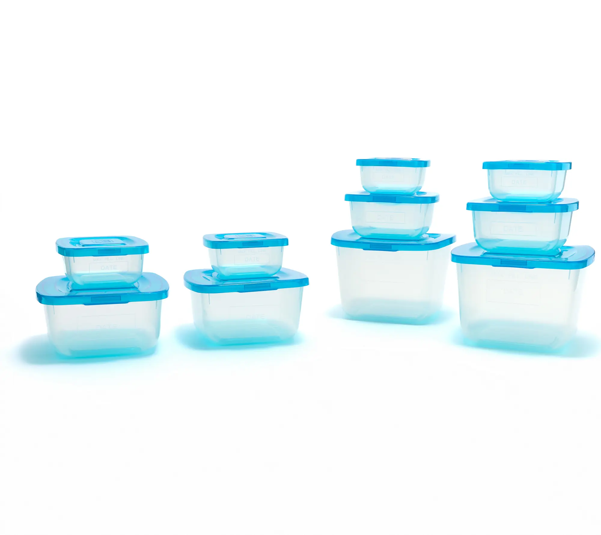 Mr. Lid 10-Piece Food Storage Containers W/ Attached Lids1 Mr. Lid 10-Piece Food Storage Containers W/ Attached Lids1
