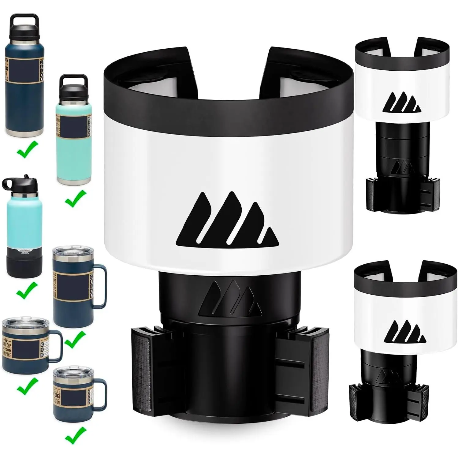 Ultimate Expander  Cup Holder - Adjustable Base - Expander & Organizer for  - Compatible with Coffee Mug, Yeti 14/24/36/46oz, Ramblers, Hydro Flasks 32/40oz, 3.4"-4.0" Bottles