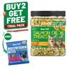 JUST TRY Cat Salmon Oil Treats Salmon Flavor Omega 3 for Cats, Skin & Coat Health Support, Training Treats for Kitten 13.4 OZ #sohochic