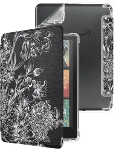 Case for 7-inch Kindle Paperwhite 12th Generation 2024 and Colorsoft Signature Edition, Clear Soft TPU  Protective Cover, Auto Wake/Sleep