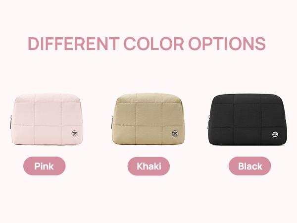 Telena Puffer Makeup Bags for Women, Nylon Puffy Padded Make Up Bags for Women Makeup Case, Small Makeup Pouch for Travel Essentials Gift Compact Telena Puffer Makeup Bags for Women, Nylon Puffy Padded Make Up Bags for Women Makeup Case, Small Makeup Pouch for Travel Essentials Gift Compact
