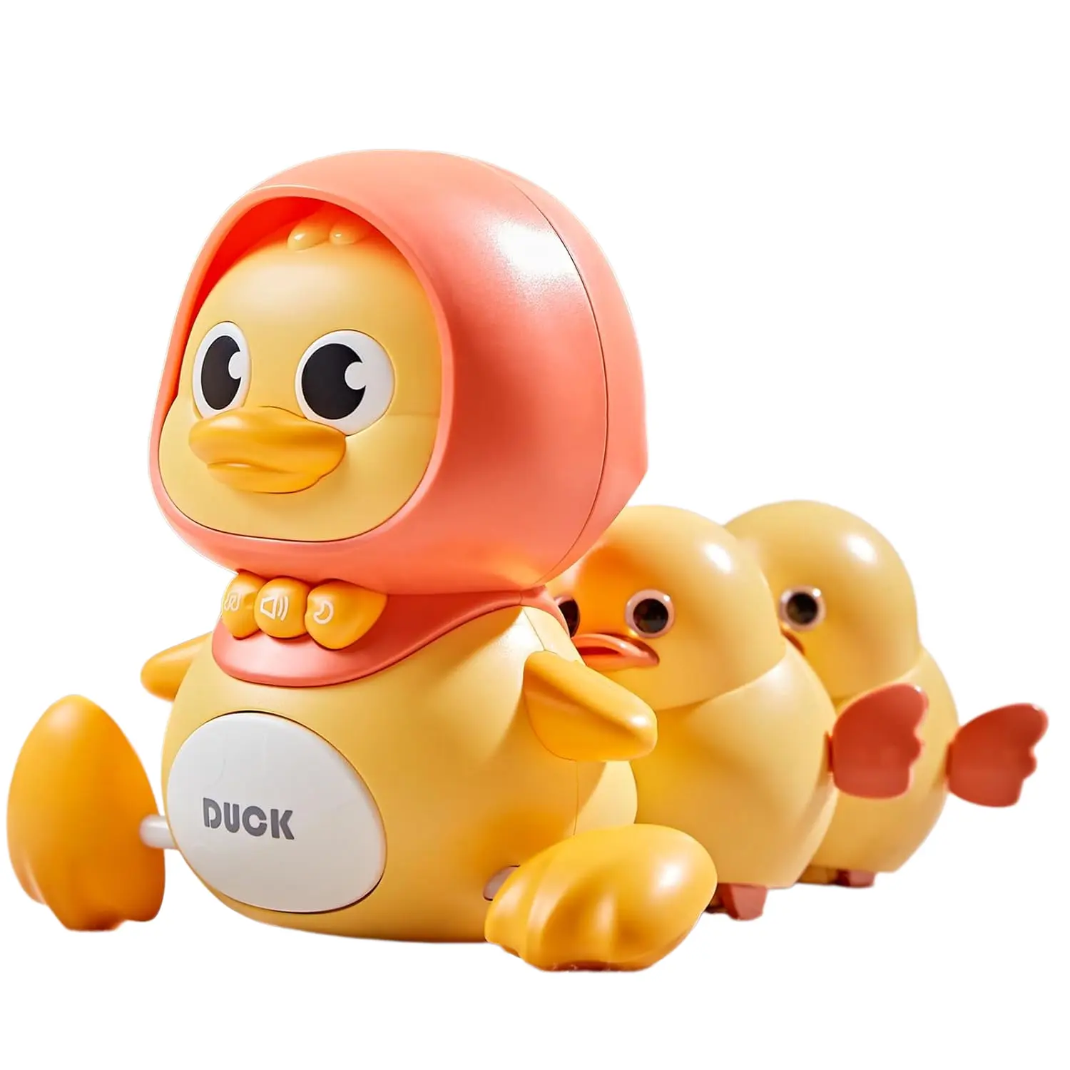 Crawling Toys, Musical Ducks Toys, Early Education Kids Toys for Boys Girls Swing/Walking/Lights/Dancing Toys Christmas Birthday Gifts (with 2 PCS small Duck)