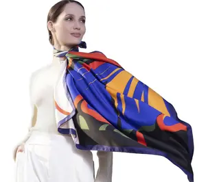 Youzey The Winslow Satin Silk Lightweight Scarf 35" x 35"